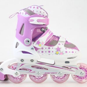 Inline Skating Set with Helmet, Elbow and Knee Brace for Kids - Blue