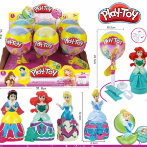 Play Toy Princess in Lollipop Shape with Plastiline