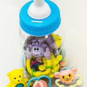 Animal Figure Toys with Sound In Baby Bottle