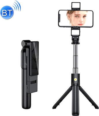K12D-L Selfie Stick Τρίποδο Κινητού με Bluetooth Μαύρο