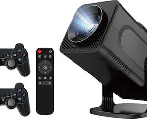 Κονσόλα Παιχνιδιών Projector LCD HD Λάμπας LED με Wi-Fi και Ενσωματωμένα Ηχεία Μαύρος