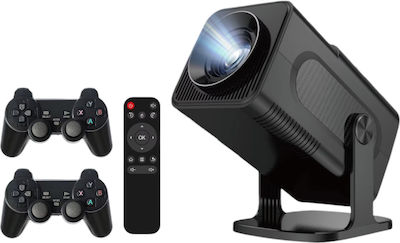 Κονσόλα Παιχνιδιών Projector LCD HD Λάμπας LED με Wi-Fi και Ενσωματωμένα Ηχεία Μαύρος