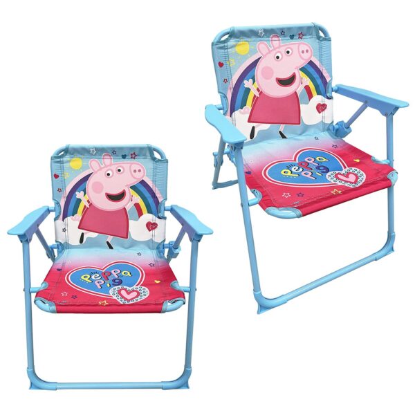 Καρεκλάκι Μεταλλικό Αναδιπλωμένο Peppa pig 53x38x27cm Peppa