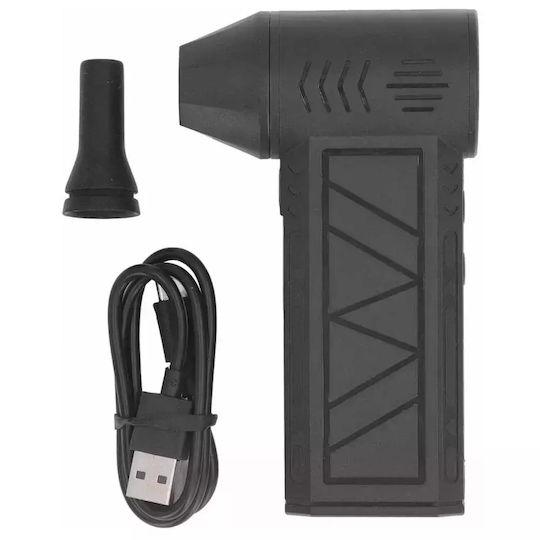 Mini Jet Fan Ανεμιστηράκι Χειρός USB Μαύρο