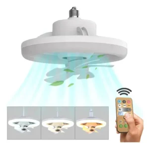 Rixme Ανεμιστήρας Οροφής 360° με Φως και Τηλεχειριστήριο Λευκός 60W